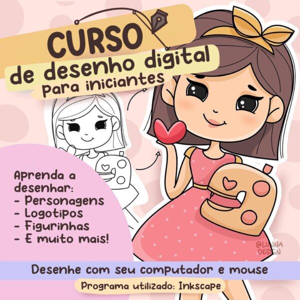 Curso Desenho digital para iniciantes (CLUBE DO INKSCAPE) - Disponibilizamos o Programa Grátis