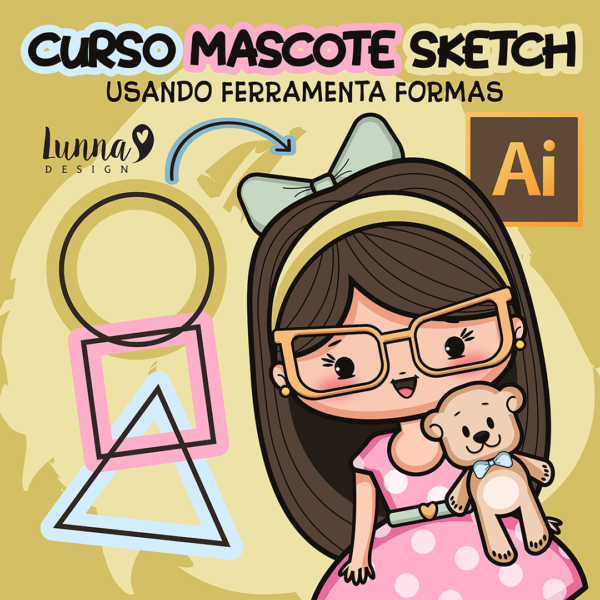 Curso Mascote Sketch - Com ferramenta de formas 1